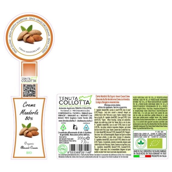 Crema di mandorla bio