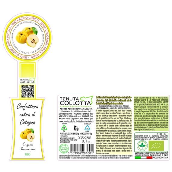 Confettura extra di cotogne Bio