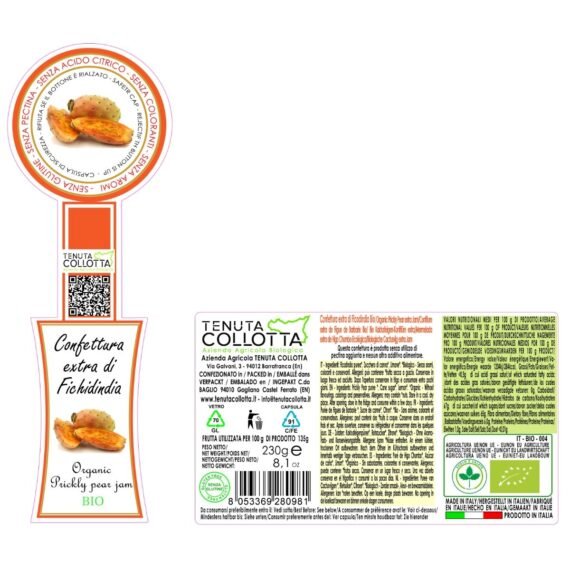 Confettura extra di fichi d'india Bio
