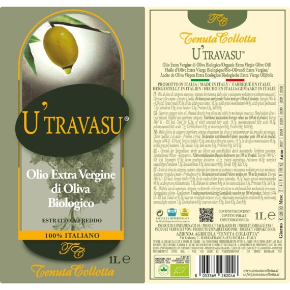 Olio Extravergine Di Oliva Bio “U Travasu”