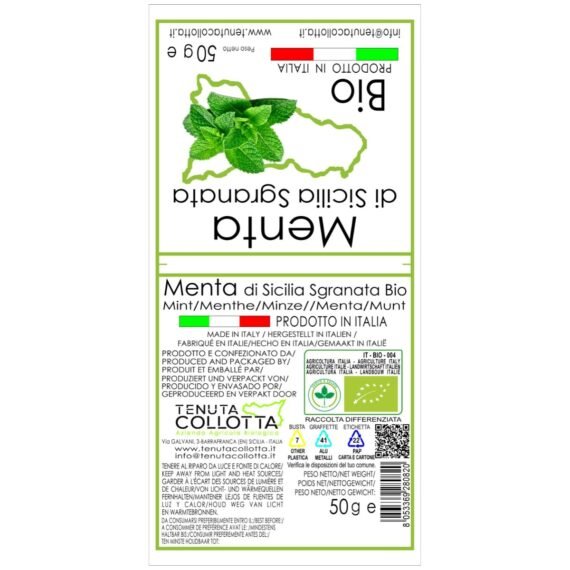 Menta sgranata bio